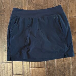 Athleta Black SoHo Active Skort with Zip Pockets
